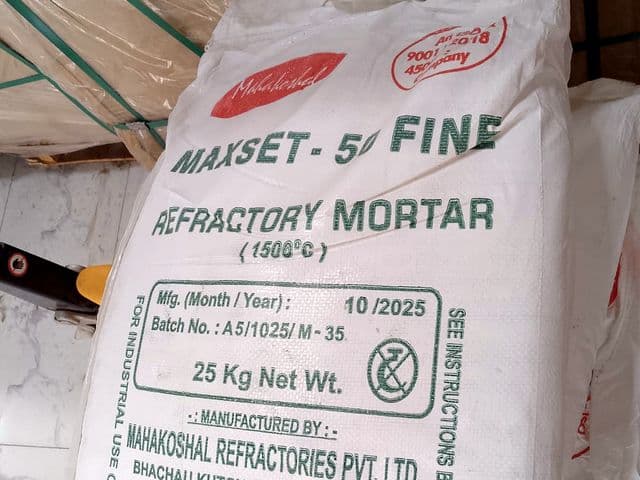 Refractory Mortar — Maxset 50 Fine