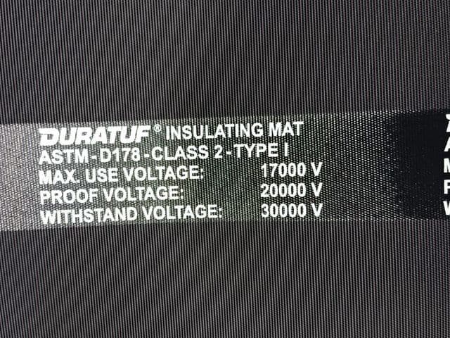 H.V Electrical Rubber Mats